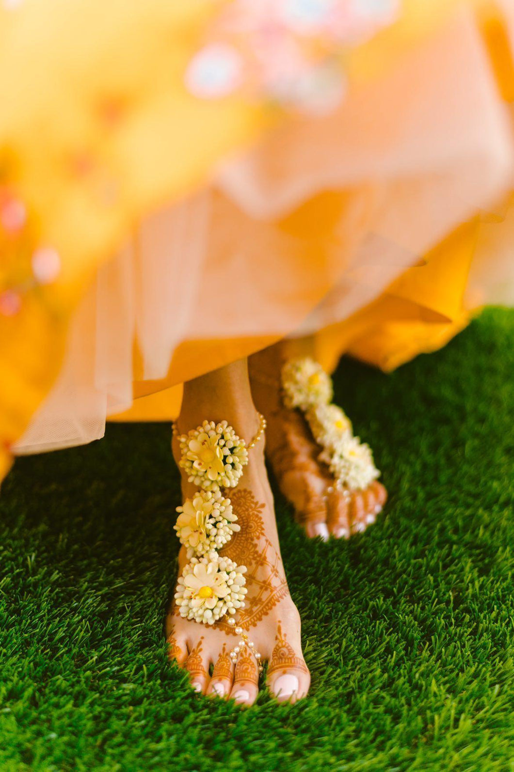 Three Flower Anklets
