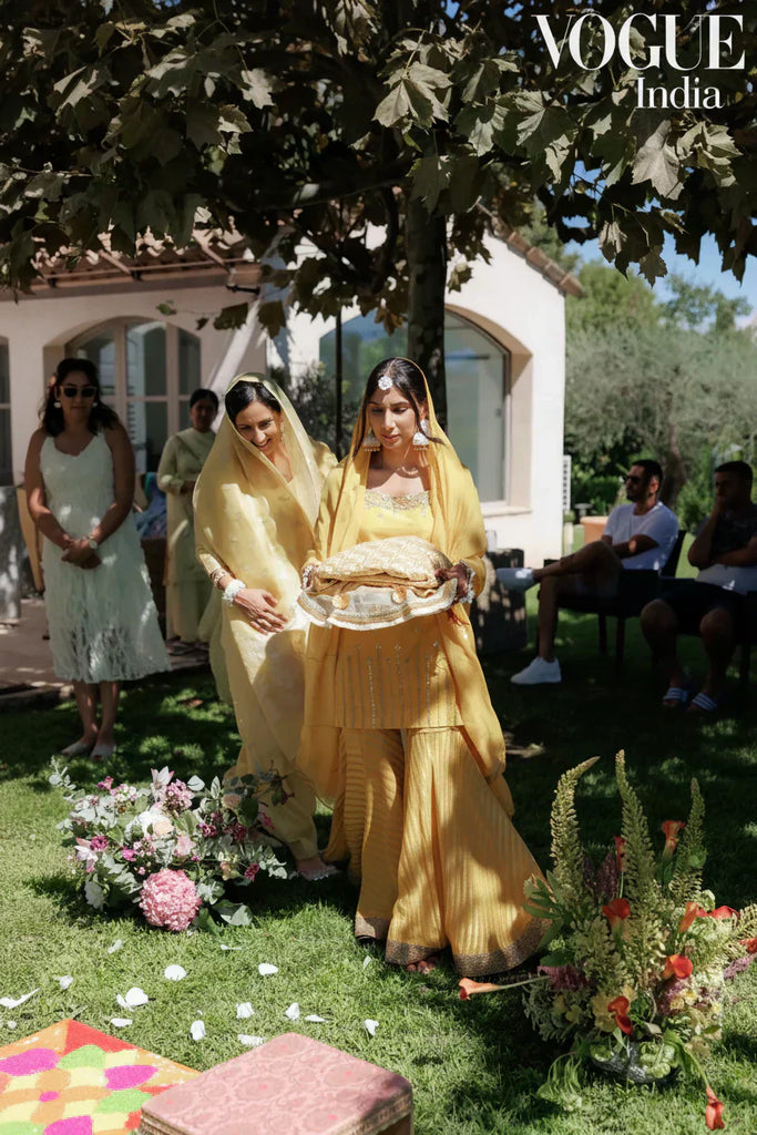 prune bride in Vogue india