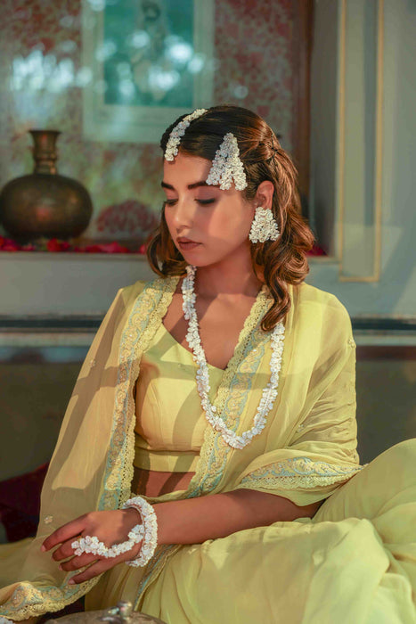Afreen - Maang Tikka, Earrings, Passa, Necklace & Haath Phool