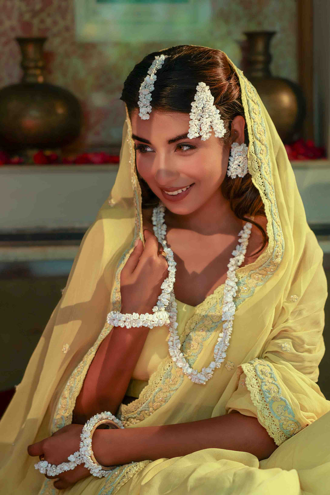 Afreen - Maang Tikka, Earrings, Passa & Haath Phool