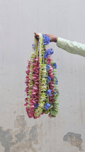 Load image into Gallery viewer, Green &amp; Purple Flower Floral Garland (PIFG HF)
