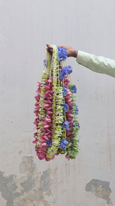 Green & Purple Flower Floral Garland (PIFG HF)