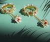 One ring haath phool in custom silk flowers, designed for the modern editorial bride.