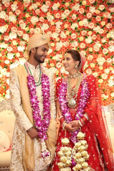 PIFK 00024 Ultra-Couture 7kg High-Volume Floral Bridal Kaleere for maximalist bridal look by Prune India.