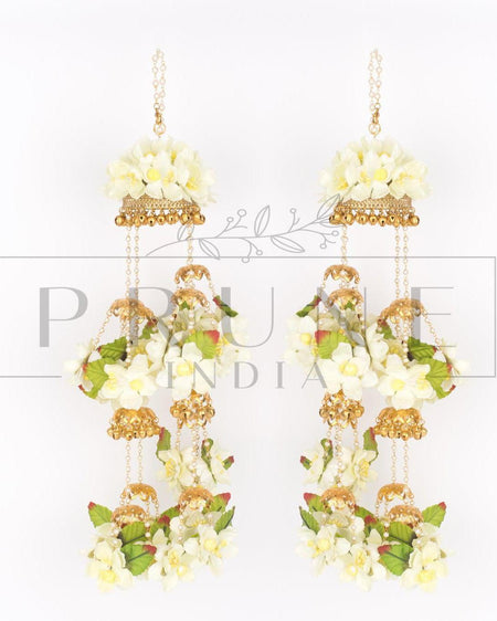 PIFK 0071 Royal High-Density Floral Bridal Kaleere with 3kg weight for heavy bridal look by Prune India.