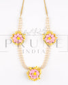 Three Flower Necklace in Bud Flower