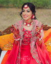 Maang Tikka, Earrings with Bead Kaanchain, Choker & Haath Phool