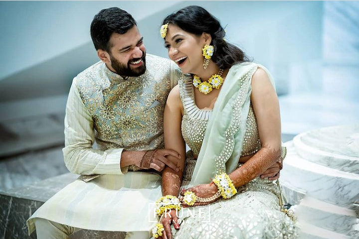  Maang Tikka, Five drop Earring, Choker & Haath Phool