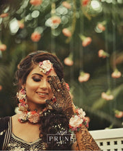 Load image into Gallery viewer, Set of Four - Maang Tikka, Jhumkie, Choker &amp; Haath Phool
