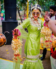 Bride in Set of Three - Full Matha Patti, Jhumkie & Rani Haar