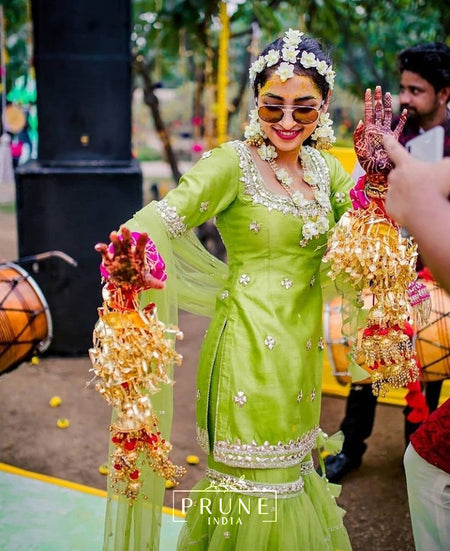 Bride in Set of Three - Full Matha Patti, Jhumkie & Rani Haar