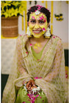 Bride in Set of Four - Maang Tikka , Jhumkie , Haath Phool & Anklets