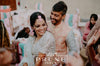 Bride in Basic Set - Maang Tikka , Jhumkie with Floral Kaanchain & Haath Phool