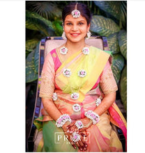 Set of Five - Maang Tikka, Earring, Necklace, Haath Phool & Kamar Bandh (MT, SE, 5FN, SHP, 5FKB)