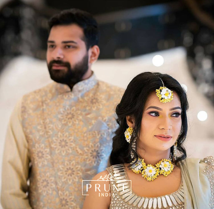 Maang Tikka, Five drop Earring, Choker & Haath Phool