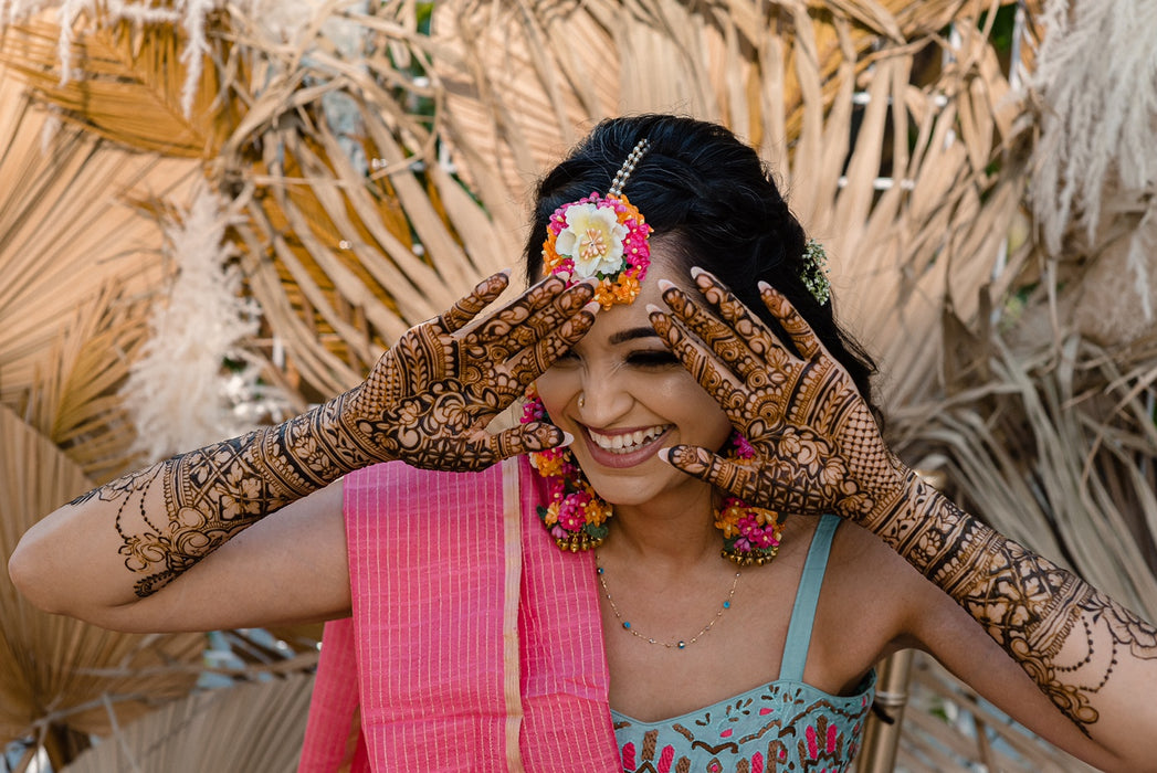 Designer maang tikka and jhumkas pair for bridal accessories