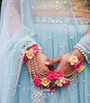 Bride in Basic Set - Full Tiara , Jhumkas & Haath Phool