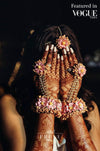 richa-moorjani-floral-borla-welcome-dinner-mexico-wedding