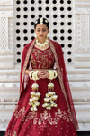 PIFK 0071 Royal 17.5 inch High-Density Floral Bridal Kaleere with 3kg weight for heavy bridal look by Prune India.