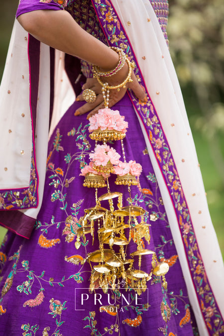 PIFK 0051 F+T Royal Tiered Floral Bridal Kaleere with 2kg weight for luxury wedding entry by Prune India.