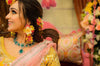 Modern Indian Bridal Floral Jewelry - Maang Tikka & Jhumkie