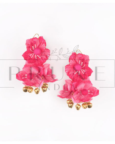 Hot Pink Small Jhumkas