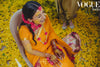 Bride in Set of Five - Maang Tikka , Jhumkas with Floral Kaanchain, Choker, Necklace & Haath Phool